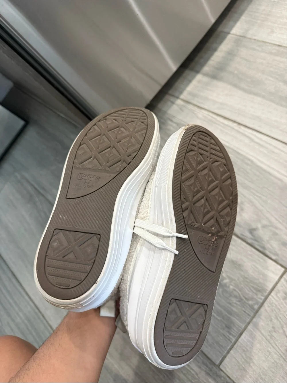 Women’s Sherpa Cream High-Top Plush Sneakers